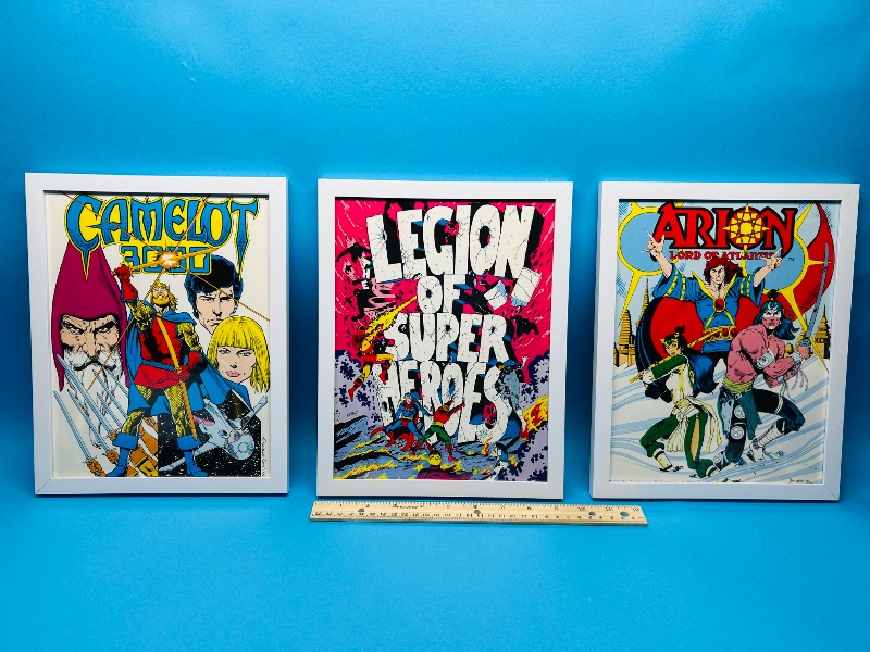 Photo 4 of 687104…3 framed 1982  comic posters 12 x 9”