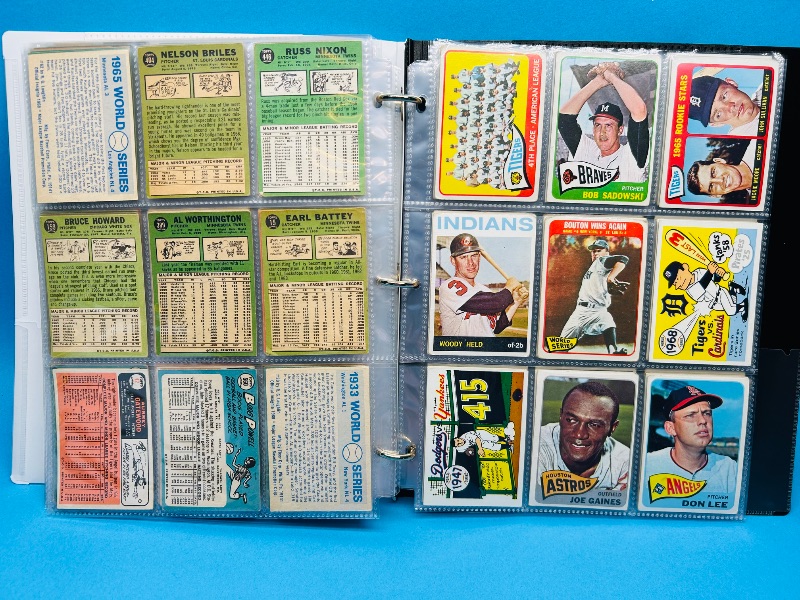 Photo 9 of 687107…final sale no returns/refunds-171 mixed baseball cards from the 1960’s in binder - may show wear from age