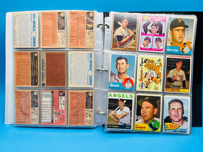 Photo 11 of 687107…final sale no returns/refunds-171 mixed baseball cards from the 1960’s in binder - may show wear from age