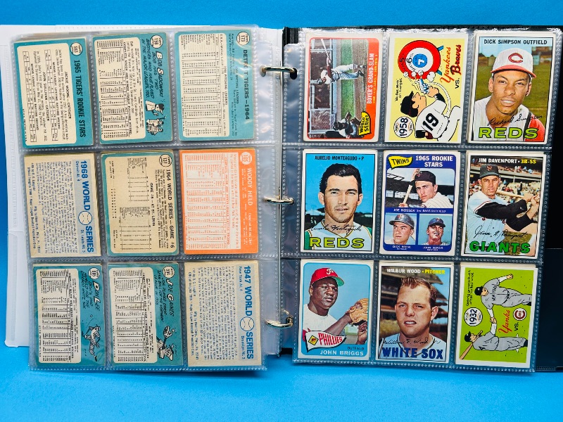 Photo 8 of 687107…final sale no returns/refunds-171 mixed baseball cards from the 1960’s in binder - may show wear from age