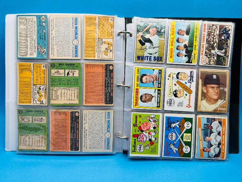 Photo 19 of 687107…final sale no returns/refunds-171 mixed baseball cards from the 1960’s in binder - may show wear from age