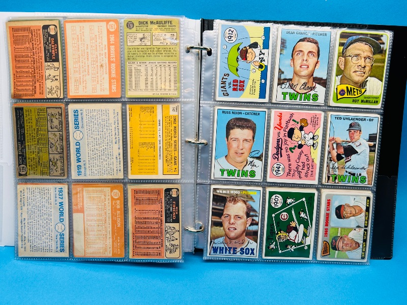 Photo 5 of 687107…final sale no returns/refunds-171 mixed baseball cards from the 1960’s in binder - may show wear from age