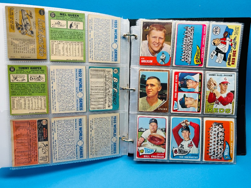 Photo 13 of 687107…final sale no returns/refunds-171 mixed baseball cards from the 1960’s in binder - may show wear from age