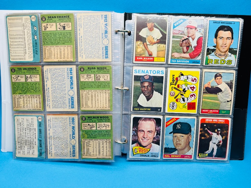 Photo 12 of 687107…final sale no returns/refunds-171 mixed baseball cards from the 1960’s in binder - may show wear from age