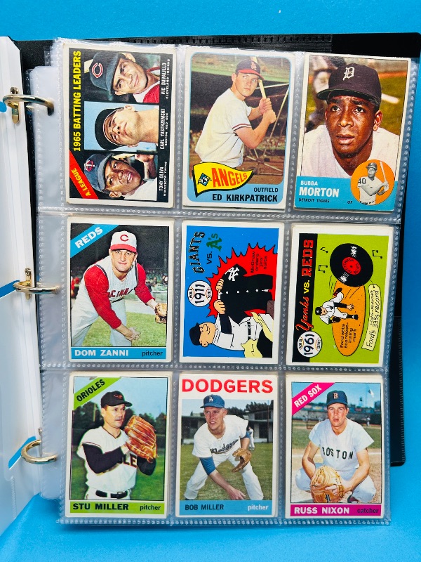 Photo 10 of 687107…final sale no returns/refunds-171 mixed baseball cards from the 1960’s in binder - may show wear from age