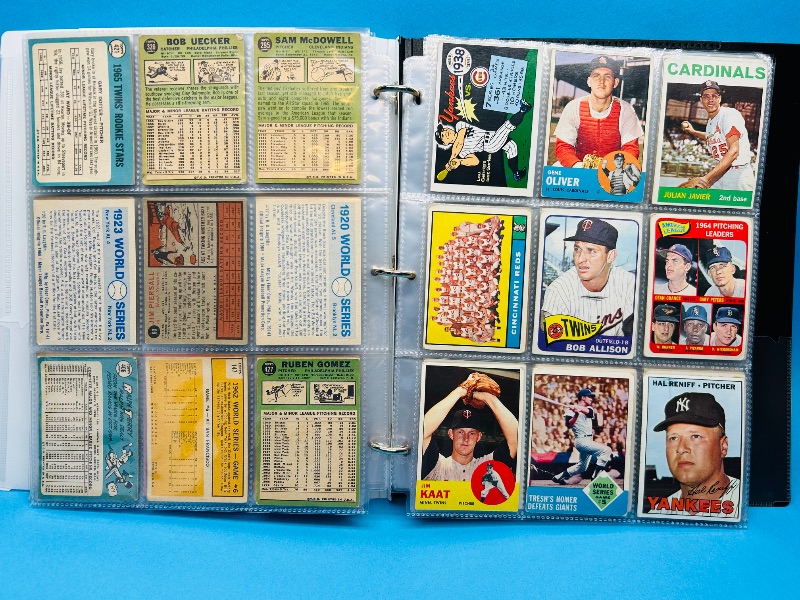 Photo 15 of 687107…final sale no returns/refunds-171 mixed baseball cards from the 1960’s in binder - may show wear from age