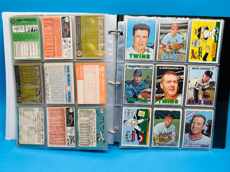 Photo 6 of 687107…final sale no returns/refunds-171 mixed baseball cards from the 1960’s in binder - may show wear from age