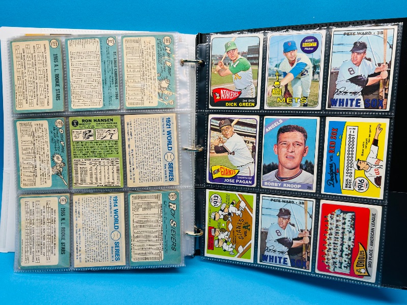 Photo 2 of 687107…final sale no returns/refunds-171 mixed baseball cards from the 1960’s in binder - may show wear from age