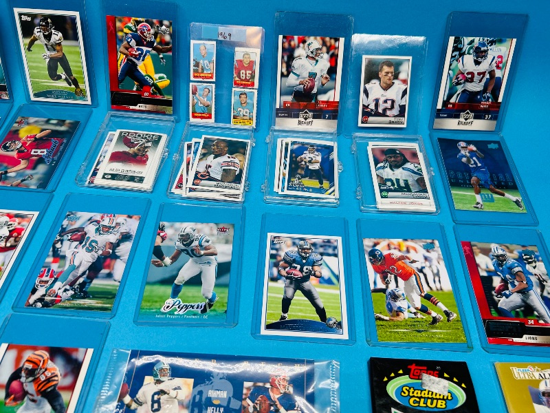 Photo 6 of 687114…final sale no returns/refunds-mixed football trading cards and stickers  in sleeves 