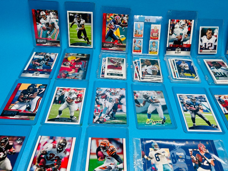 Photo 8 of 687114…final sale no returns/refunds-mixed football trading cards and stickers  in sleeves 