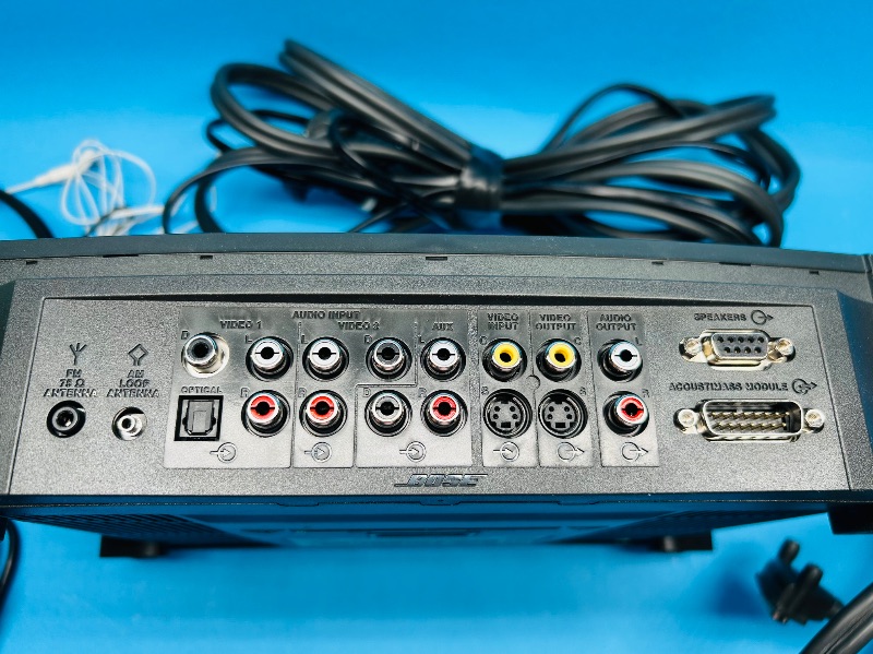 Photo 1 of 687126…No power cord- Bose model AV3-2-1 Media center with extra cords but no power cord 
