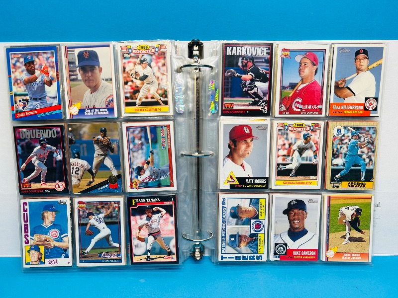 Photo 4 of 687134…final sale no returns/refunds -450 mixed baseball cards in binder