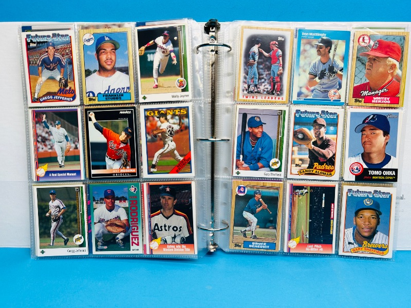 Photo 2 of 687135… final sale no returns/refunds  396 mixed baseball cards in binder 