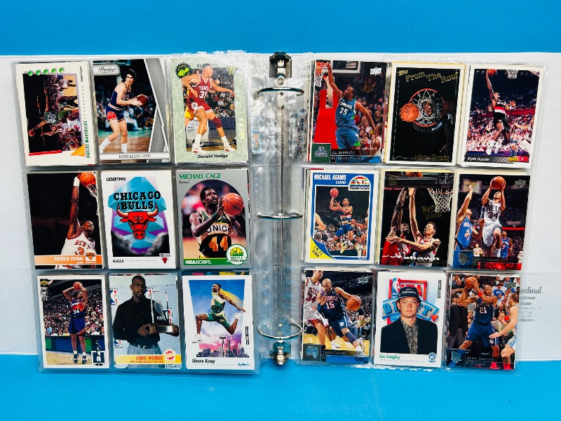 Photo 4 of 687136… final sale no returns/refunds -414 mixed basketball cards in binder 