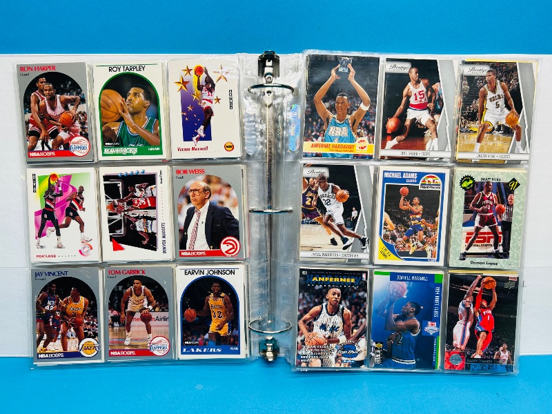 Photo 16 of 687136… final sale no returns/refunds -414 mixed basketball cards in binder 