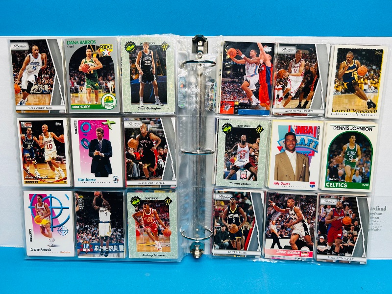 Photo 7 of 687136… final sale no returns/refunds -414 mixed basketball cards in binder 