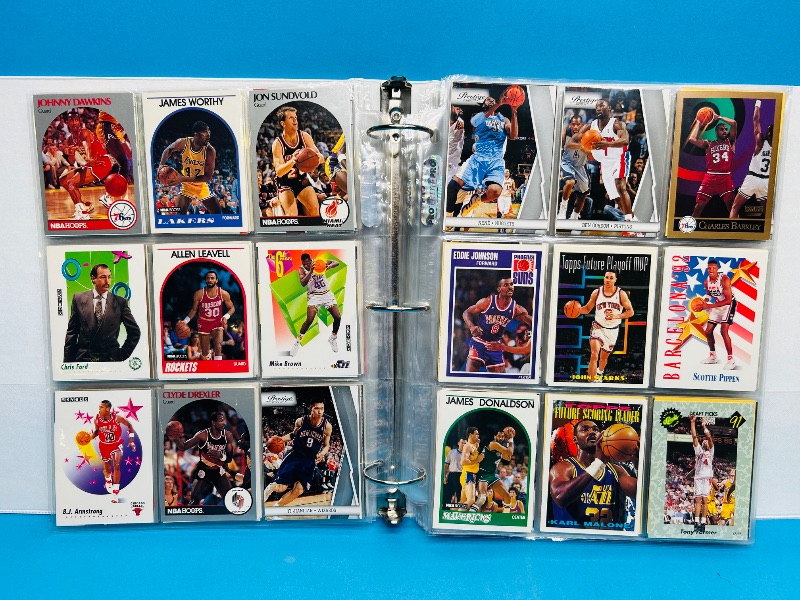 Photo 20 of 687136… final sale no returns/refunds -414 mixed basketball cards in binder 