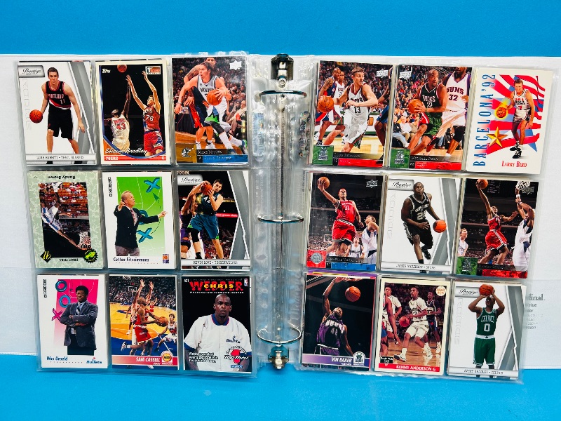 Photo 9 of 687136… final sale no returns/refunds -414 mixed basketball cards in binder 