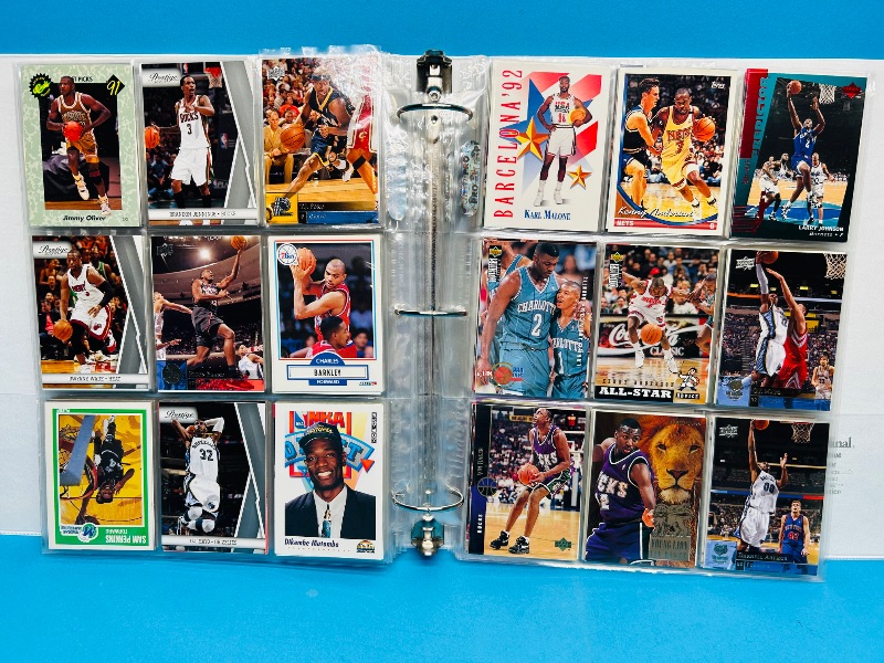 Photo 12 of 687136… final sale no returns/refunds -414 mixed basketball cards in binder 