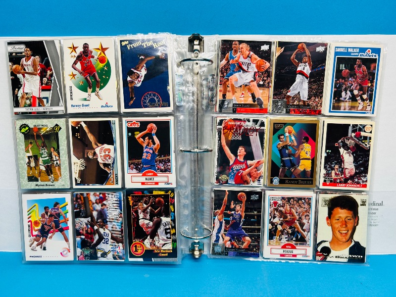 Photo 8 of 687136… final sale no returns/refunds -414 mixed basketball cards in binder 