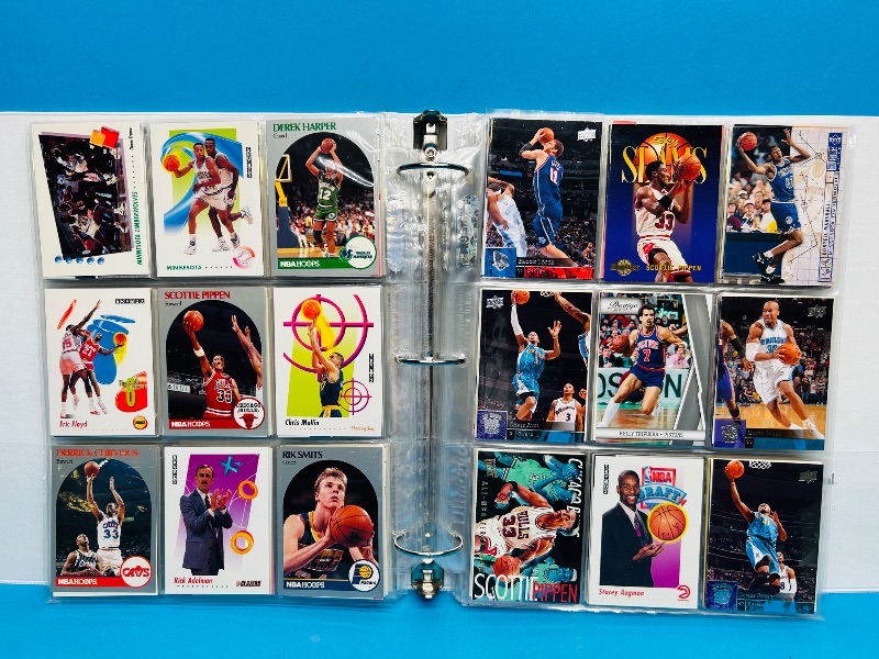 Photo 10 of 687136… final sale no returns/refunds -414 mixed basketball cards in binder 