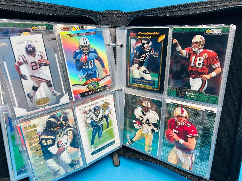 Photo 3 of 687138… final sale no returns/refunds 144 mixed holo, chrome, foil  football cards in binder 