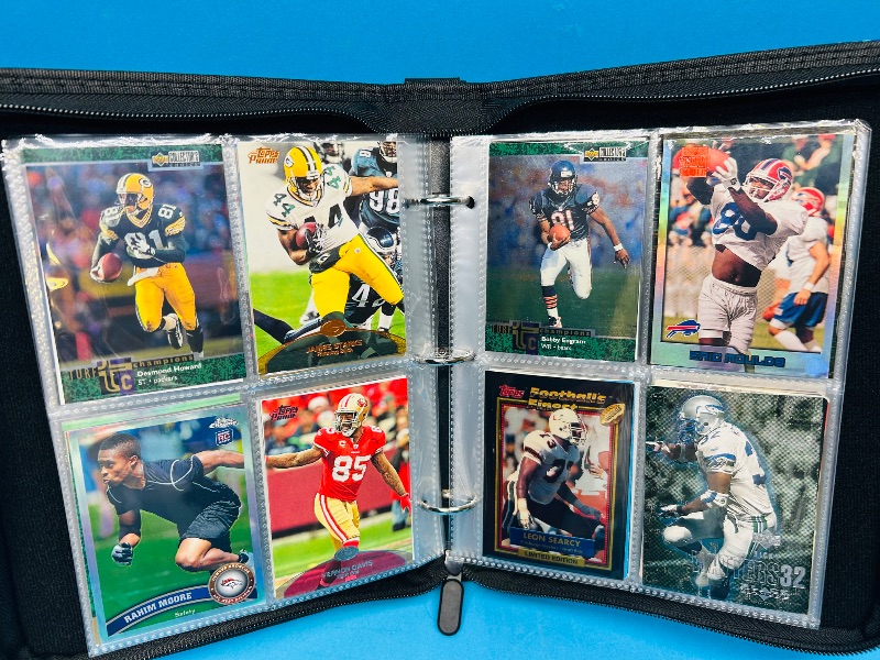 Photo 10 of 687138… final sale no returns/refunds 144 mixed holo, chrome, foil  football cards in binder 