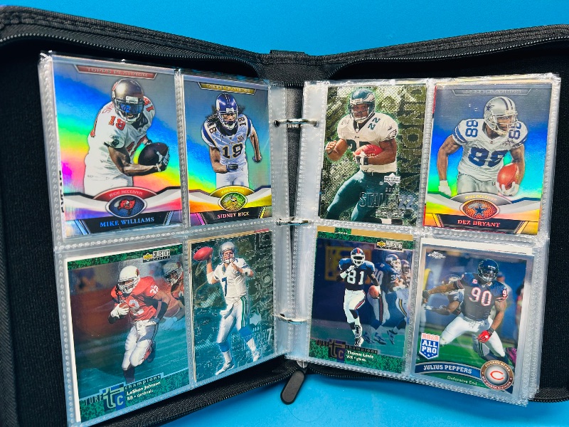 Photo 16 of 687138… final sale no returns/refunds 144 mixed holo, chrome, foil  football cards in binder 