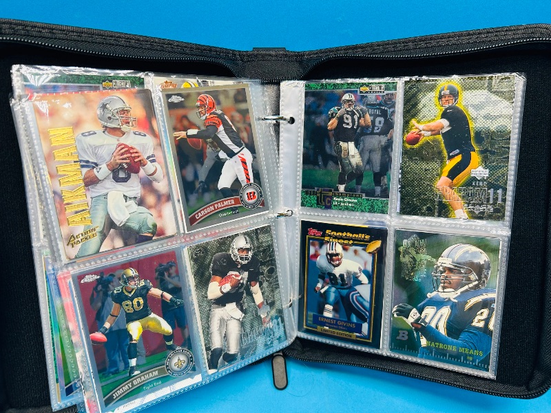 Photo 5 of 687138… final sale no returns/refunds 144 mixed holo, chrome, foil  football cards in binder 