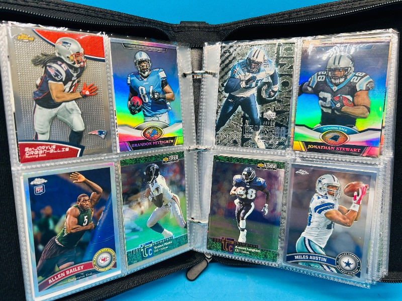 Photo 13 of 687138… final sale no returns/refunds 144 mixed holo, chrome, foil  football cards in binder 