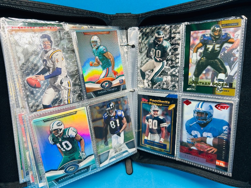 Photo 7 of 687138… final sale no returns/refunds 144 mixed holo, chrome, foil  football cards in binder 