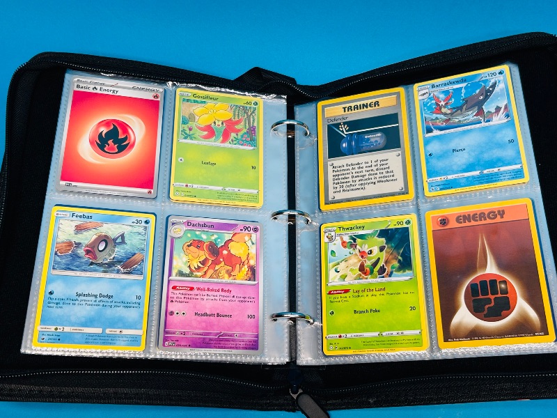 Photo 1 of 687139… final sale no returns/refunds 136 mixed Pokémon cards in binder 