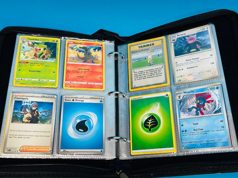 Photo 4 of 687139… final sale no returns/refunds 136 mixed Pokémon cards in binder 