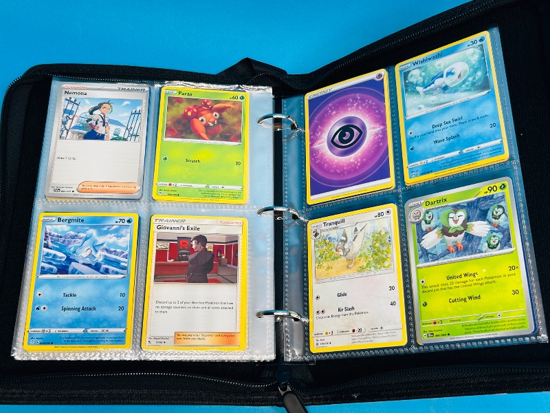 Photo 3 of 687139… final sale no returns/refunds 136 mixed Pokémon cards in binder 