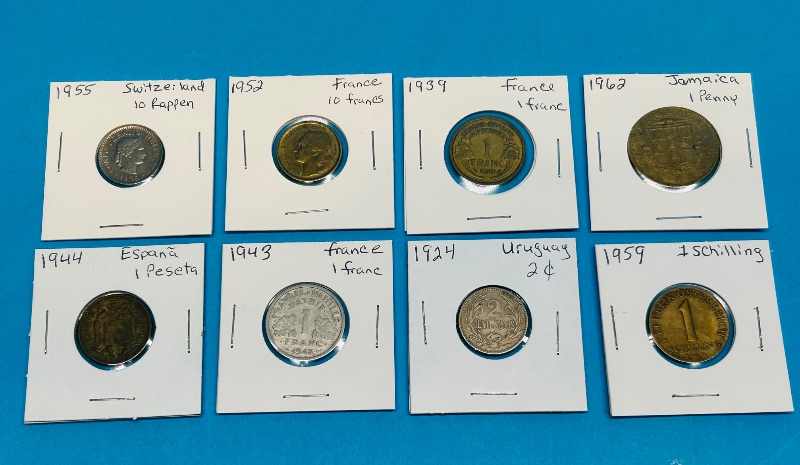 Photo 1 of 687144… 8 circulated foreign coins 