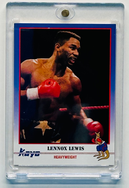 Photo 1 of 687154…Rookie Lennox  Lewis card  in hard plastic case