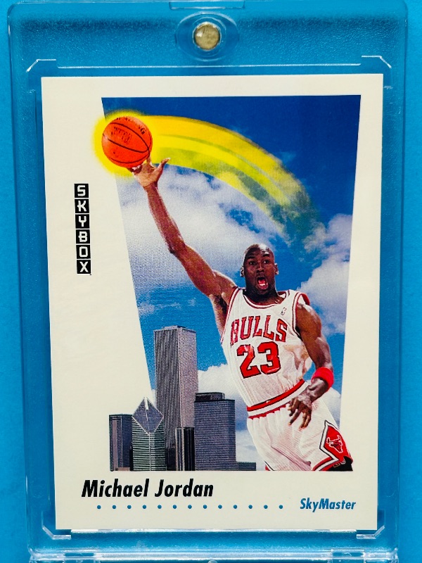 Photo 1 of 687156…Skybox Michael Jordan card 583  in hard plastic case