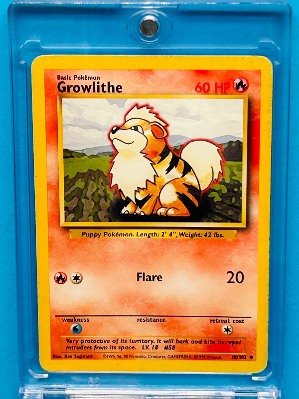 Photo 1 of 687157…Pokémon card in hard plastic case 28/102