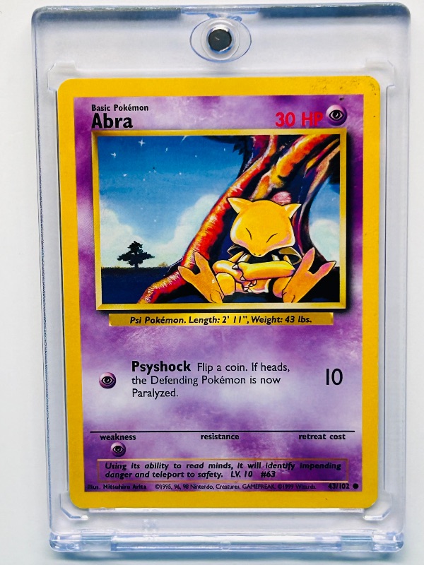 Photo 1 of 687160… Pokémon card in hard plastic case 43/102