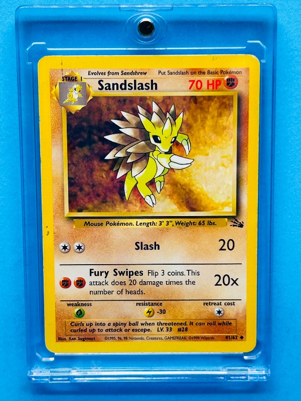 Photo 1 of 687166… Pokémon card in hard plastic case 41/62