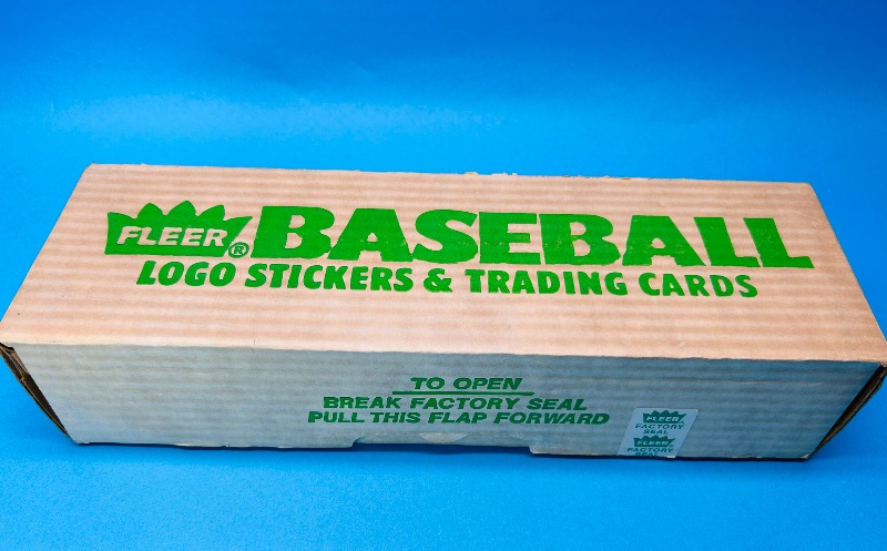 Photo 1 of 687192…Fleer baseball logo stickers and trading cards