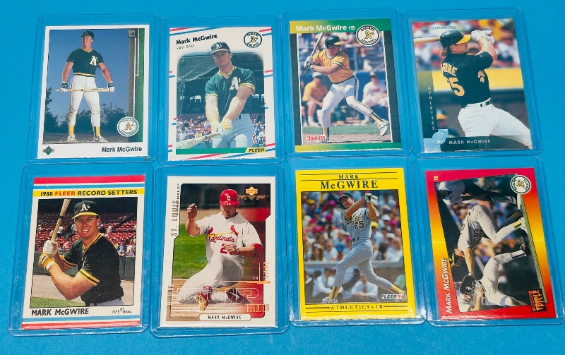 Photo 1 of 687197…Mark McGwire cards  in hard plastic sleeves 