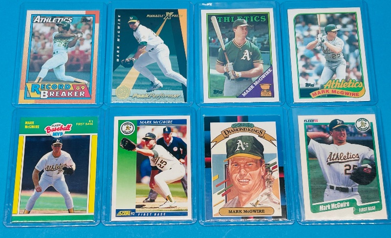 Photo 1 of 687197…Mark McGwire cards  in hard plastic sleeves -1Rookie 