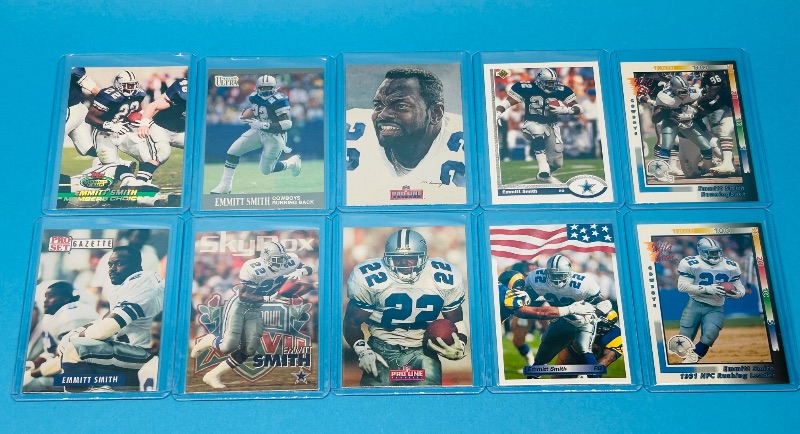 Photo 1 of 687198…Emmitt Smith cards  in hard plastic sleeves 