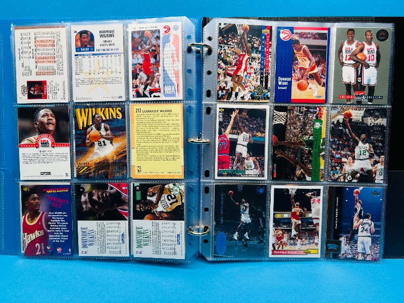 Photo 9 of 687205…final sale no returns/refunds-81 Dominique Wilkins cards in binder 