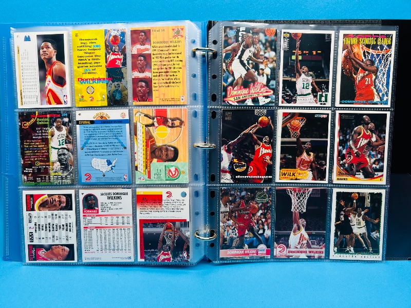 Photo 6 of 687205…final sale no returns/refunds-81 Dominique Wilkins cards in binder 