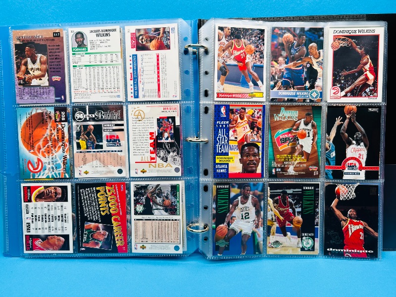 Photo 7 of 687205…final sale no returns/refunds-81 Dominique Wilkins cards in binder 