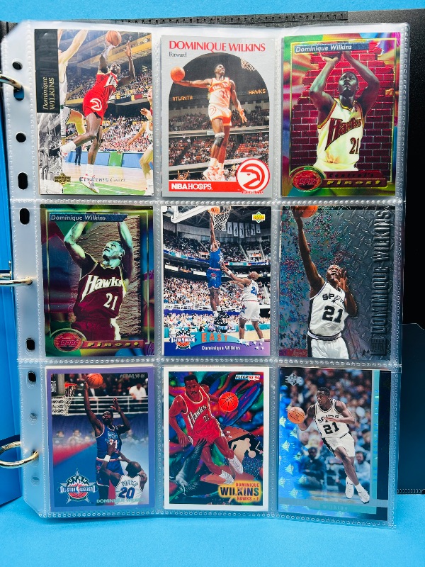 Photo 1 of 687205…final sale no returns/refunds-81 Dominique Wilkins cards in binder 