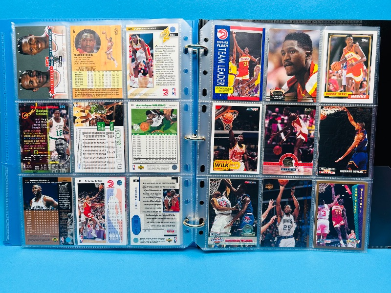 Photo 2 of 687205…final sale no returns/refunds-81 Dominique Wilkins cards in binder 