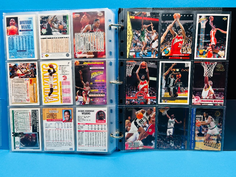 Photo 3 of 687205…final sale no returns/refunds-81 Dominique Wilkins cards in binder 